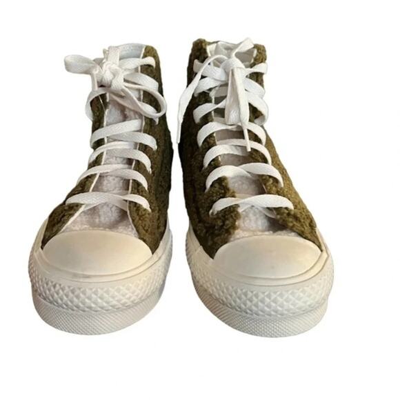 Chuck Taylor Converse All Star Eva Platform High Dark Moss Size 5 youth … - Picture 4 of 12